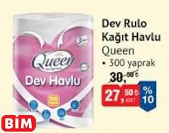 QUEEN DEV RULO KAĞIT HAVLU QUEEN DEV RULO KAĞIT HAVLU